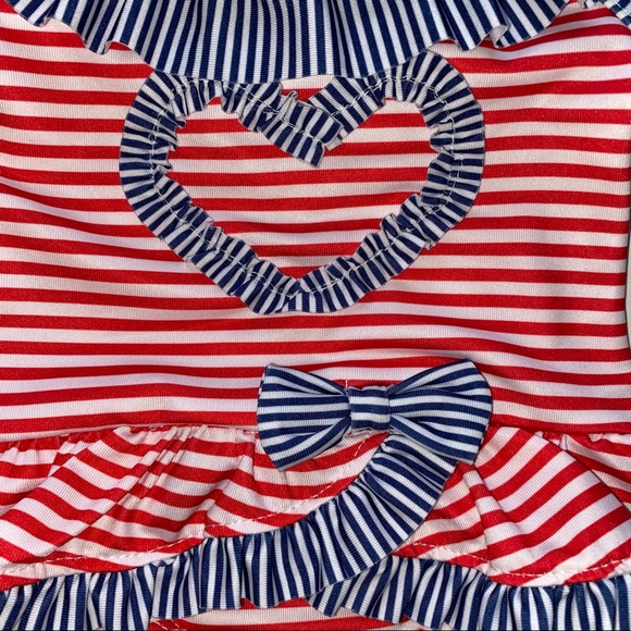 Baby Girl’s Patriotic Ruffle Swimsuit - Picture 2 of 4